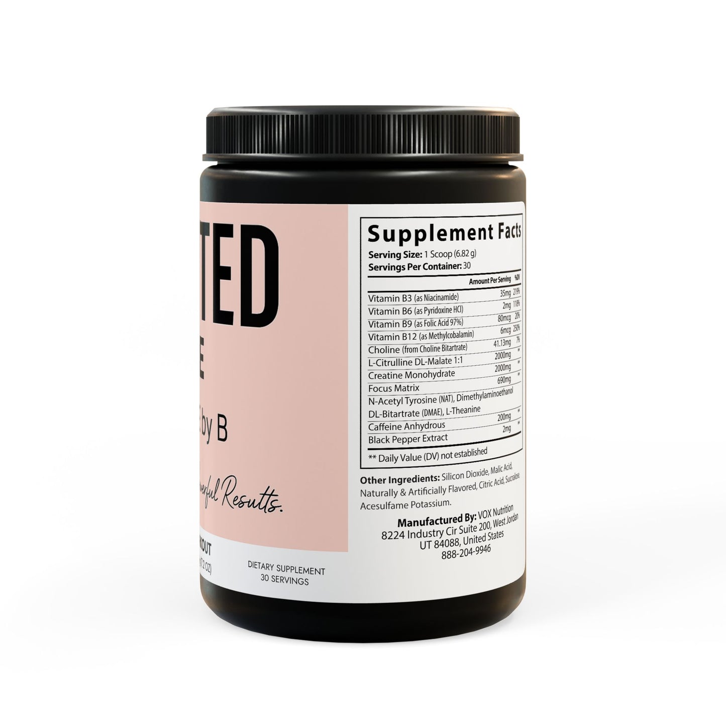 Pre-Workout Supplement, Fruit Punch (204g, 7.1oz)